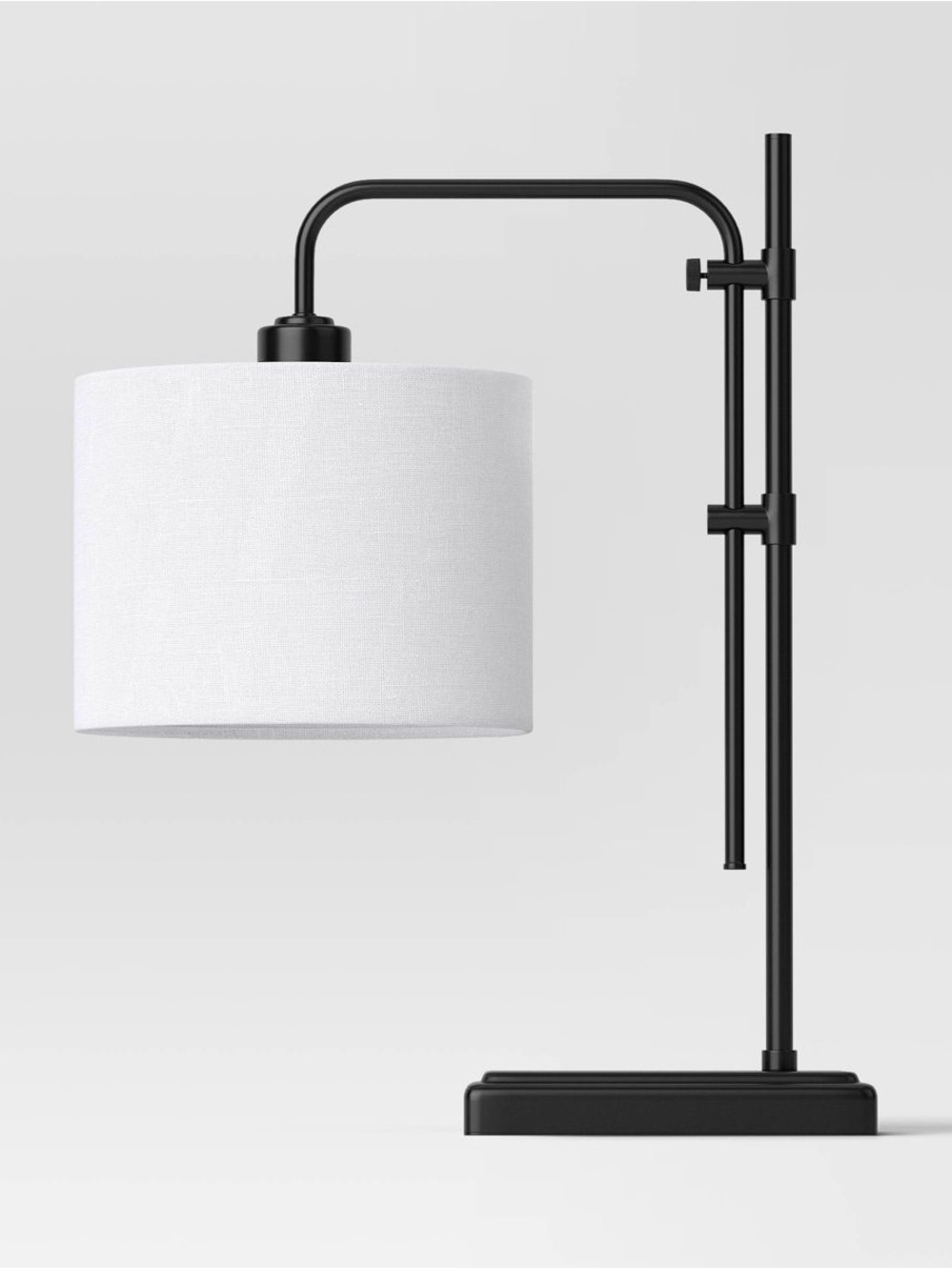 Knox Adjustable Table Lamp base Black - Threshold™: Modern, In-Line Switch, ET